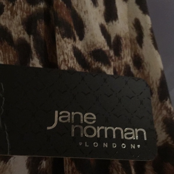 Jane Norman Dress Animal Blouson Skater Size 10 - Picture 7 of 12